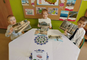 Dzieci z grupy 7 wybrały 3 słynne miejsca w Aleksandrowa Łódzkiego.